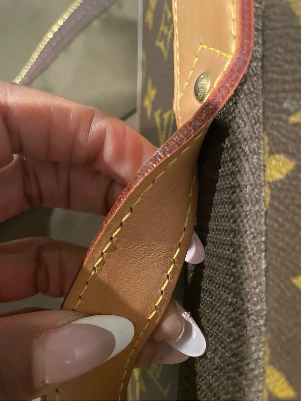 Louis Vuitton Brown Monogram Rolling Carry-On with Tan Trim